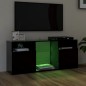 vidaXL TV-Schrank mit LED-Leuchten Schwarz 120x30x50 cm vidaXL TV-Schrank mit LED-Leuchten Schwarz 120x30x50 cm