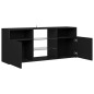 vidaXL TV-Schrank mit LED-Leuchten Schwarz 120x30x50 cm vidaXL TV-Schrank mit LED-Leuchten Schwarz 120x30x50 cm
