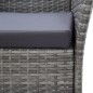 vidaXL 7-tlg. Garten-Essgruppe mit Auflagen Poly Rattan Grau vidaXL 7-tlg. Garten-Essgruppe mit Auflagen Poly Rattan Grau