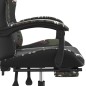 vidaXL Gamingstuhl mit Fußstütze Drehbar Schwarz Tarnfarben Kunstleder vidaXL Gamingstuhl mit Fußstütze Drehbar Schwarz Tarnfarben Kunstleder