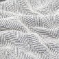vidaXL Überwurf Baumwolle Fischgrätenmuster 160x210 cm Grau vidaXL Überwurf Baumwolle Fischgrätenmuster 160x210 cm Grau