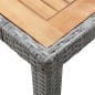 5-tlg. Garten-Essgruppe mit Auflagen Poly Rattan Grau 5-tlg. Garten-Essgruppe mit Auflagen Poly Rattan Grau