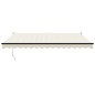 vidaXL Elektrische Markise mit Kurbel Creme 4x3 m vidaXL Elektrische Markise mit Kurbel Creme 4x3 m