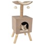 FLAMINGO Katzenmöbel Scandi Beige 43,5 x 40 x 54,5 cm 560554 FLAMINGO Katzenmöbel Scandi Beige 43,5 x 40 x 54,5 cm 560554