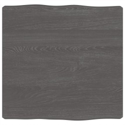 vidaXL Tischplatte 40x40x(2-6) cm Massivholz Behandelt Baumkante