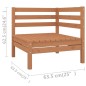 vidaXL 13-tlg. Garten-Lounge-Set Honigbraun Massivholz Kiefer vidaXL 13-tlg. Garten-Lounge-Set Honigbraun Massivholz Kiefer
