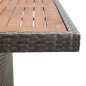 9-tlg. Garten-Essgruppe mit Auflagen Poly Rattan Grau 9-tlg. Garten-Essgruppe mit Auflagen Poly Rattan Grau