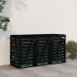 vidaXL Mülltonnenbox für 3 Tonnen Schwarz Massivholz Kiefer vidaXL Mülltonnenbox für 3 Tonnen Schwarz Massivholz Kiefer