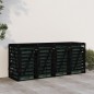 vidaXL Mülltonnenbox für 4 Tonnen Schwarz Massivholz Kiefer vidaXL Mülltonnenbox für 4 Tonnen Schwarz Massivholz Kiefer