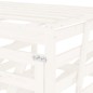 vidaXL Mülltonnenbox für 4 Tonnen Weiß Massivholz Kiefer vidaXL Mülltonnenbox für 4 Tonnen Weiß Massivholz Kiefer