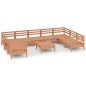 vidaXL 10-tlg. Garten-Lounge-Set Honigbraun Massivholz Kiefer vidaXL 10-tlg. Garten-Lounge-Set Honigbraun Massivholz Kiefer
