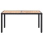 7-tlg. Garten-Essgruppe mit Auflagen Poly Rattan Schwarz 7-tlg. Garten-Essgruppe mit Auflagen Poly Rattan Schwarz