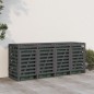 vidaXL Mülltonnenbox für 4 Tonnen Grau Massivholz Kiefer vidaXL Mülltonnenbox für 4 Tonnen Grau Massivholz Kiefer