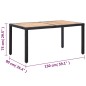 7-tlg. Garten-Essgruppe mit Auflagen Poly Rattan Schwarz 7-tlg. Garten-Essgruppe mit Auflagen Poly Rattan Schwarz
