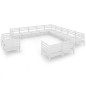 vidaXL 13-tlg. Garten-Lounge-Set Massivholz Kiefer Weiß vidaXL 13-tlg. Garten-Lounge-Set Massivholz Kiefer Weiß