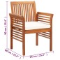 vidaXL Garten-Essstühle mit Sitzpolster 2 Stk. Akazie Massivholz vidaXL Garten-Essstühle mit Sitzpolster 2 Stk. Akazie Massivholz