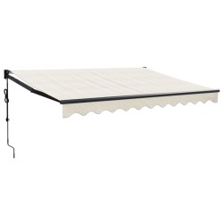 vidaXL Elektrische Markise mit Kurbel Creme 3,5x2,5 m