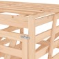 vidaXL Mülltonnenbox für 2 Tonnen Massivholz Kiefer vidaXL Mülltonnenbox für 2 Tonnen Massivholz Kiefer