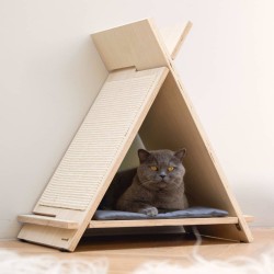 Beeztees Katzen-Kratzmöbel Rinty 55x35x60 cm Holz 