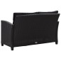 vidaXL 6-tlg. Garten-Sofagarnitur mit Auflagen Poly Rattan Schwarz vidaXL 6-tlg. Garten-Sofagarnitur mit Auflagen Poly Rattan Schwarz
