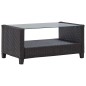 vidaXL 6-tlg. Garten-Sofagarnitur mit Auflagen Poly Rattan Schwarz vidaXL 6-tlg. Garten-Sofagarnitur mit Auflagen Poly Rattan Schwarz