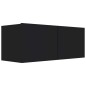 vidaXL TV-Schrank Schwarz 80x30x30 cm Holzwerkstoff vidaXL TV-Schrank Schwarz 80x30x30 cm Holzwerkstoff