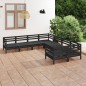 vidaXL 8-tlg. Garten-Lounge-Set Massivholz Kiefer Schwarz vidaXL 8-tlg. Garten-Lounge-Set Massivholz Kiefer Schwarz