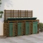 vidaXL Mülltonnenbox für 4 Tonnen Honigbraun Massivholz Kiefer vidaXL Mülltonnenbox für 4 Tonnen Honigbraun Massivholz Kiefer