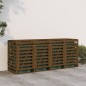 vidaXL Mülltonnenbox für 4 Tonnen Honigbraun Massivholz Kiefer vidaXL Mülltonnenbox für 4 Tonnen Honigbraun Massivholz Kiefer