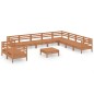 vidaXL 11-tlg. Garten-Lounge-Set Massivholz Kiefer Honigbraun vidaXL 11-tlg. Garten-Lounge-Set Massivholz Kiefer Honigbraun