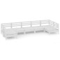 vidaXL 7-tlg. Garten-Lounge-Set Weiß Massivholz Kiefer vidaXL 7-tlg. Garten-Lounge-Set Weiß Massivholz Kiefer