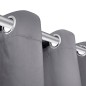 Verdunkelungs-Vorhänge mit Metallringen 135 x 245 cm Grau blackout Verdunkelungs-Vorhänge mit Metallringen 135 x 245 cm Grau blackout