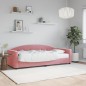 vidaXL Tagesbett mit Matratze Rosa 80x200 cm Samt vidaXL Tagesbett mit Matratze Rosa 80x200 cm Samt