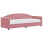 vidaXL Tagesbett mit Matratze Rosa 80x200 cm Samt vidaXL Tagesbett mit Matratze Rosa 80x200 cm Samt