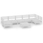 vidaXL 8-tlg. Garten-Lounge-Set Weiß Massivholz Kiefer vidaXL 8-tlg. Garten-Lounge-Set Weiß Massivholz Kiefer