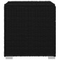 Sonnenliege mit Auflage und Teetisch Poly Rattan Schwarz Sonnenliege mit Auflage und Teetisch Poly Rattan Schwarz