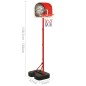 vidaXL Tragbares Basketball-Spielset Verstellbar 138,5-166 cm vidaXL Tragbares Basketball-Spielset Verstellbar 138,5-166 cm