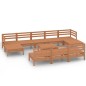 vidaXL 11-tlg. Garten-Lounge-Set Honigbraun Massivholz Kiefer vidaXL 11-tlg. Garten-Lounge-Set Honigbraun Massivholz Kiefer