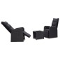 3-tlg. Bistro-Set mit Auflagen Poly Rattan Schwarz 3-tlg. Bistro-Set mit Auflagen Poly Rattan Schwarz
