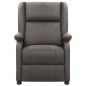 vidaXL Relaxsessel Grau Echtleder vidaXL Relaxsessel Grau Echtleder