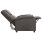 vidaXL Relaxsessel Grau Echtleder vidaXL Relaxsessel Grau Echtleder