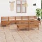 vidaXL 9-tlg. Garten-Lounge-Set Honigbraun Massivholz Kiefer vidaXL 9-tlg. Garten-Lounge-Set Honigbraun Massivholz Kiefer
