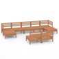 vidaXL 9-tlg. Garten-Lounge-Set Honigbraun Massivholz Kiefer vidaXL 9-tlg. Garten-Lounge-Set Honigbraun Massivholz Kiefer