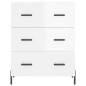 vidaXL Highboard Hochglanz-Weiß 69,5x34x180 cm Holzwerkstoff vidaXL Highboard Hochglanz-Weiß 69,5x34x180 cm Holzwerkstoff