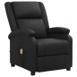 vidaXL Massagesessel Schwarz Echtleder vidaXL Massagesessel Schwarz Echtleder