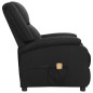 vidaXL Massagesessel Schwarz Echtleder vidaXL Massagesessel Schwarz Echtleder