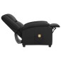 vidaXL Massagesessel Schwarz Echtleder vidaXL Massagesessel Schwarz Echtleder