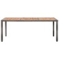 9-tlg. Garten-Essgruppe mit Kissen Poly Rattan Grau 9-tlg. Garten-Essgruppe mit Kissen Poly Rattan Grau