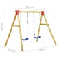 vidaXL Schaukel-Set 230x130x166 cm Kiefernholz vidaXL Schaukel-Set 230x130x166 cm Kiefernholz