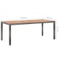 9-tlg. Garten-Essgruppe mit Kissen Poly Rattan Grau 9-tlg. Garten-Essgruppe mit Kissen Poly Rattan Grau